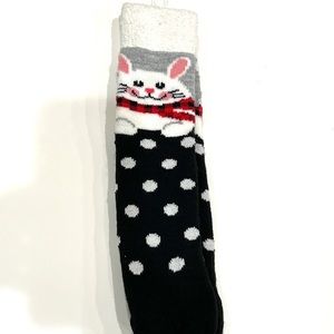 Mixit fuzzy bunny slipper socks